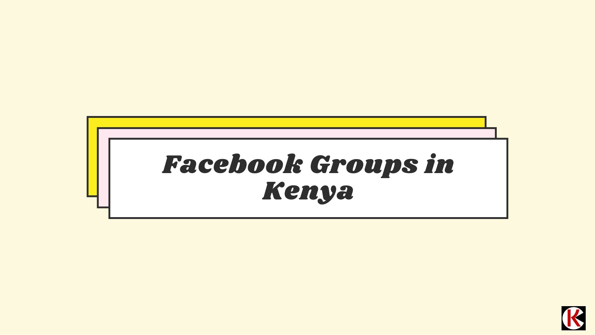 Facebook groups in Kenya