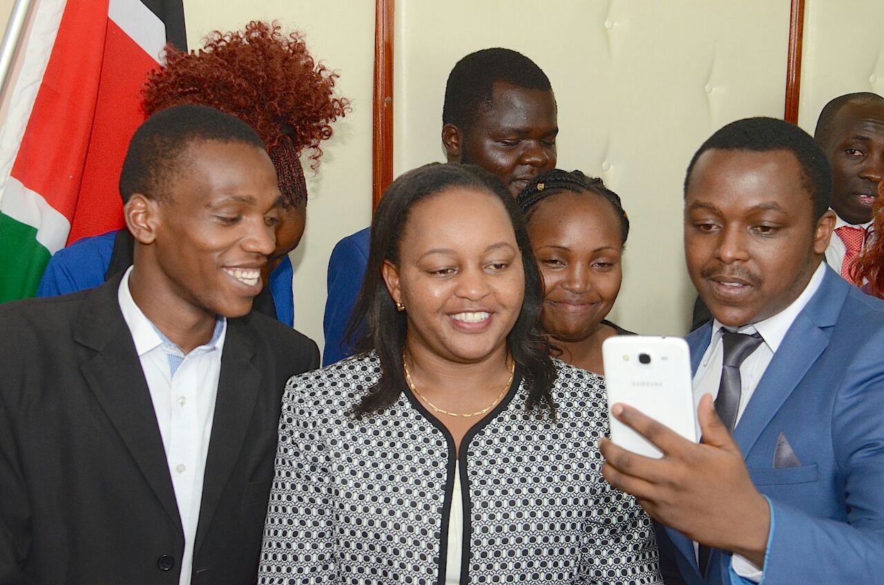 cs anne waiguru with nathaniel akadima