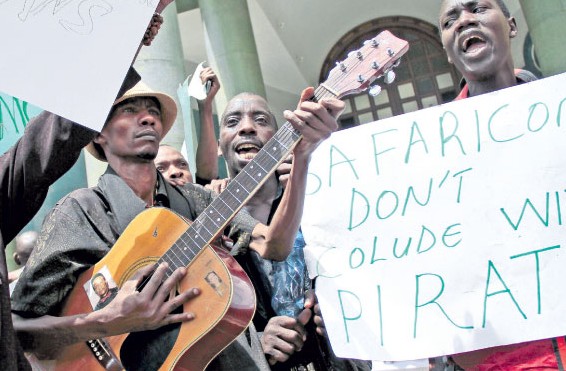 artists protest safaricom