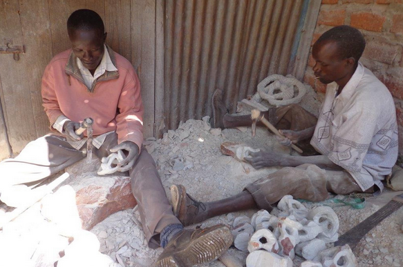 Residents Carving Soapstone in Tabaka, Kisii