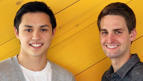 Snapchat Founders Evan Spiegel and Bobby Murphy early stages in Campus