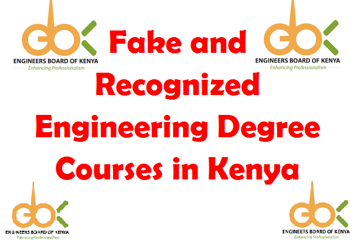 fake and recognized engineering courses in kenya by ebk