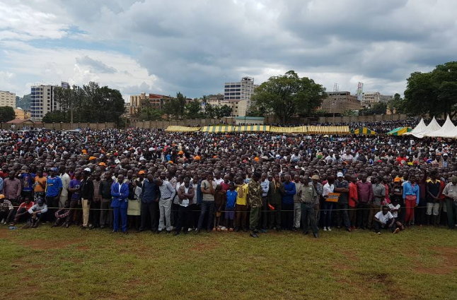 A Gathering of NASA supporters in Kisii ahead of Rally