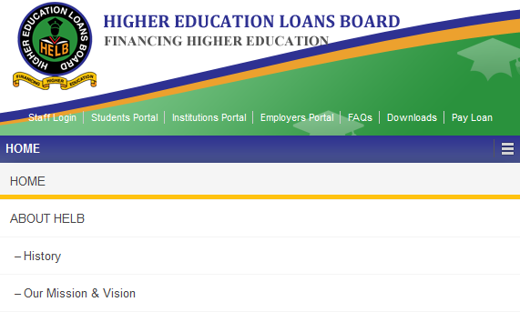 HELB New Student Portal maintenance notice