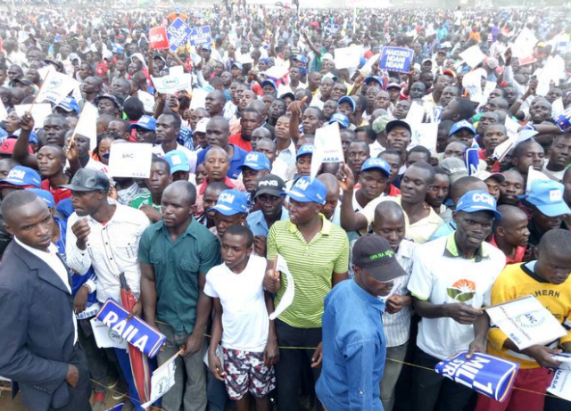 Nakuru residents at the NASA Rally