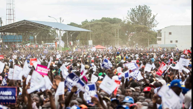 ODM, Wiper, CCM, ANC, Ford Kenya in Nakuru Rally