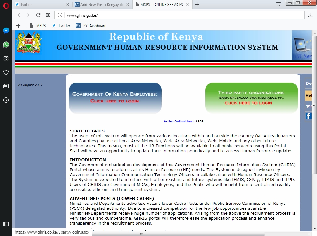 How to Check and Print Online Payslip for Government of Kenya Employees