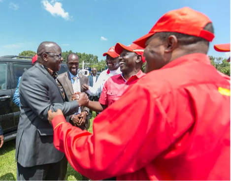 Isaac Ruto and  William Ruto in Kericho