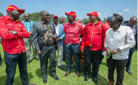 Isaac Ruto and  William Ruto in Kericho