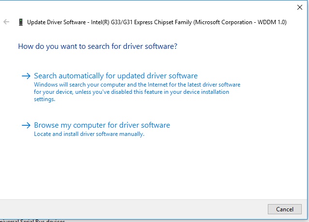 Driver search options