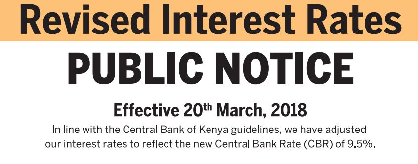 Equity Bank new 2018 Revised Interest Rates for Loans