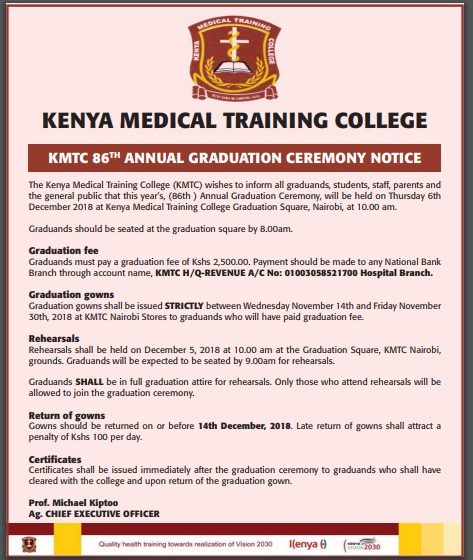 KMTC 86th Graduation Ceremony for December 2018