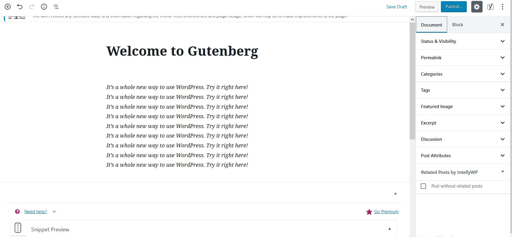 A detailed Overview of WordPress 5.0 Gutenberg Update, errors, SEO effects