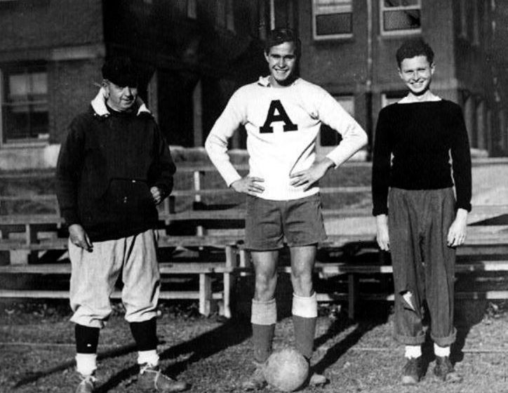 Education Background of George Bush senior and Photo of at Phillips Academy, Andover school