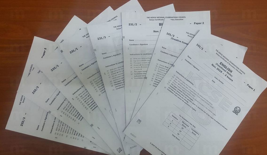 KCSE Past Papers for 2018, Download online pdf for Revision with Answers, marking schemes