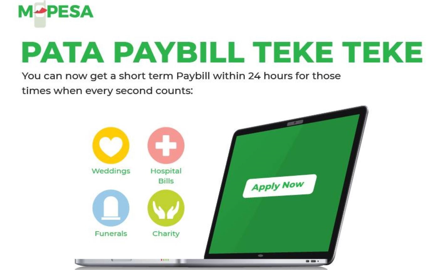 Guide on How to apply for Mpesa Short Term Paybill Number Online for fundraising