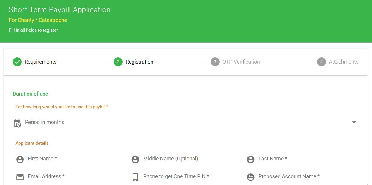 Safaricom website where to get mpesa short term paybill number