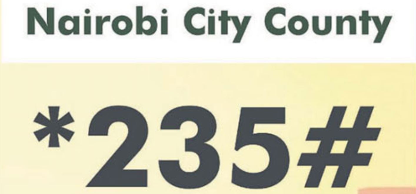 Paying for Nairobi county revenue through 235 for car parking, business permit renewals, land rates, rent