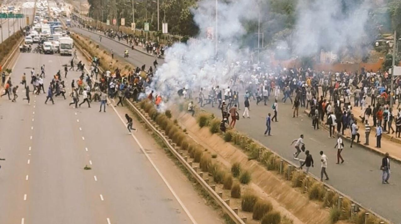 kenyatta university students protesting