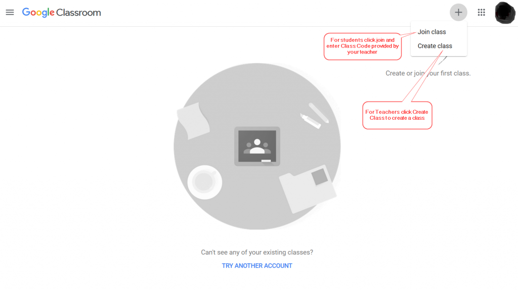Create or Join Google Classroom