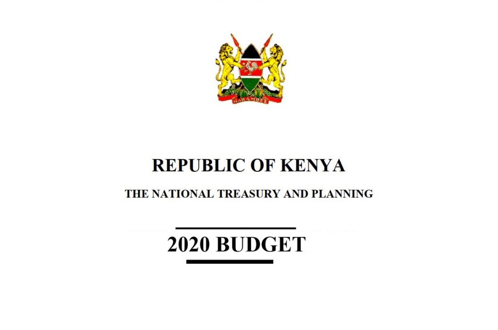 Kenya budget 2020, 2021 summary statement and pdf report