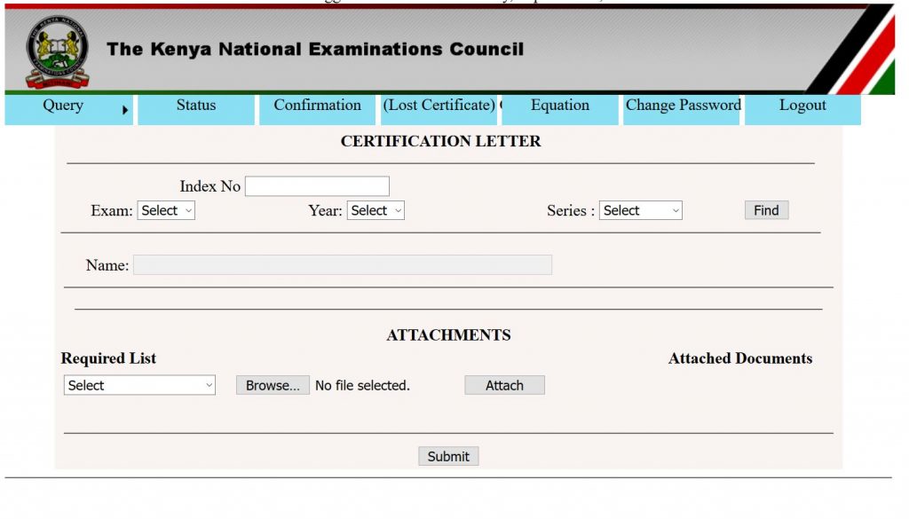 How to use KNEC QMIS portal for national exams queries