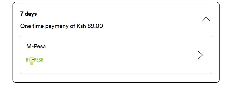 Spotify Payment with Mpesa