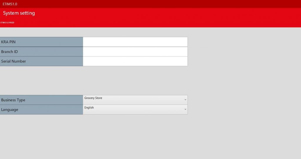 KRA eTIMS interface