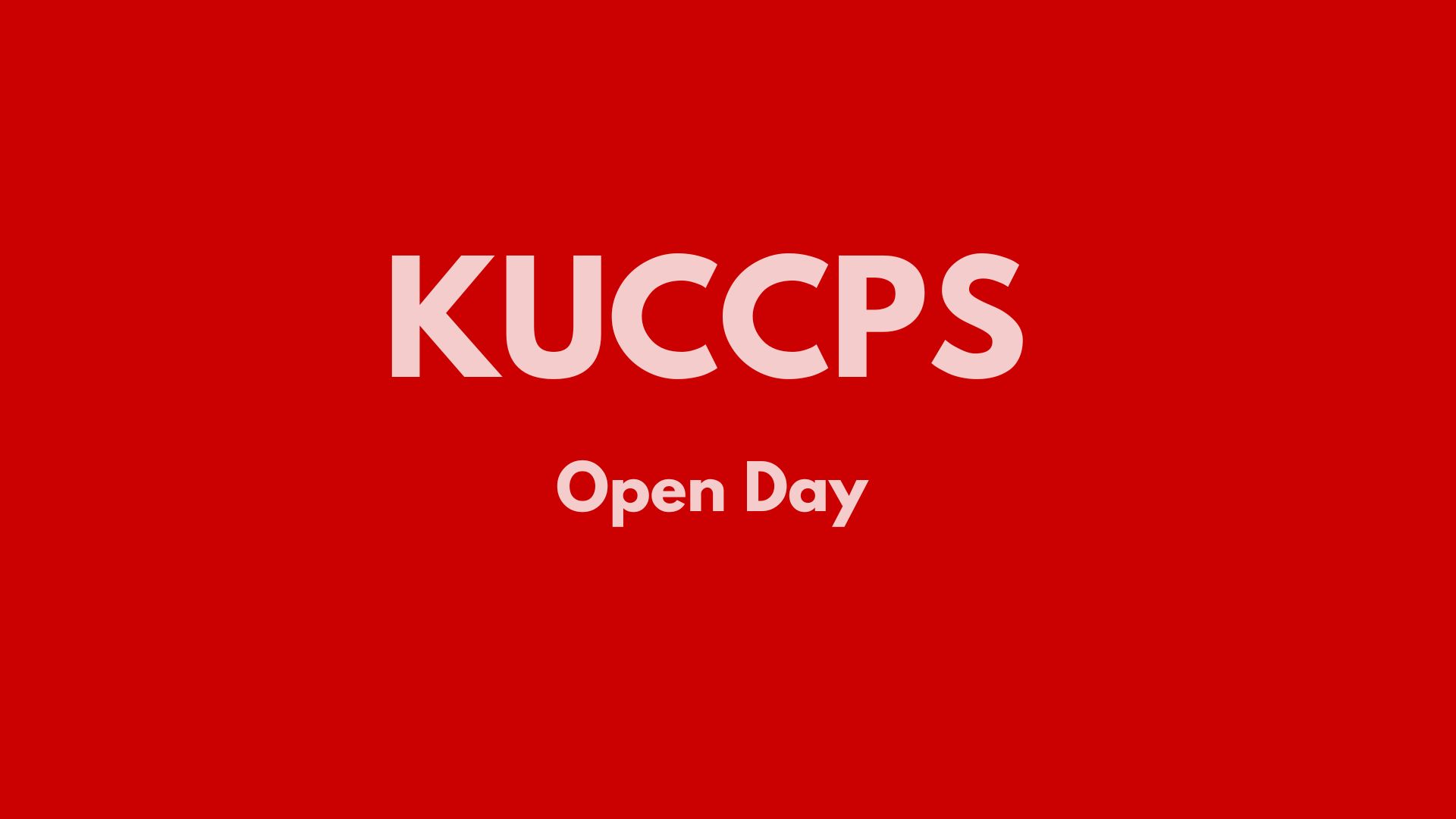 KUCCPS open day training