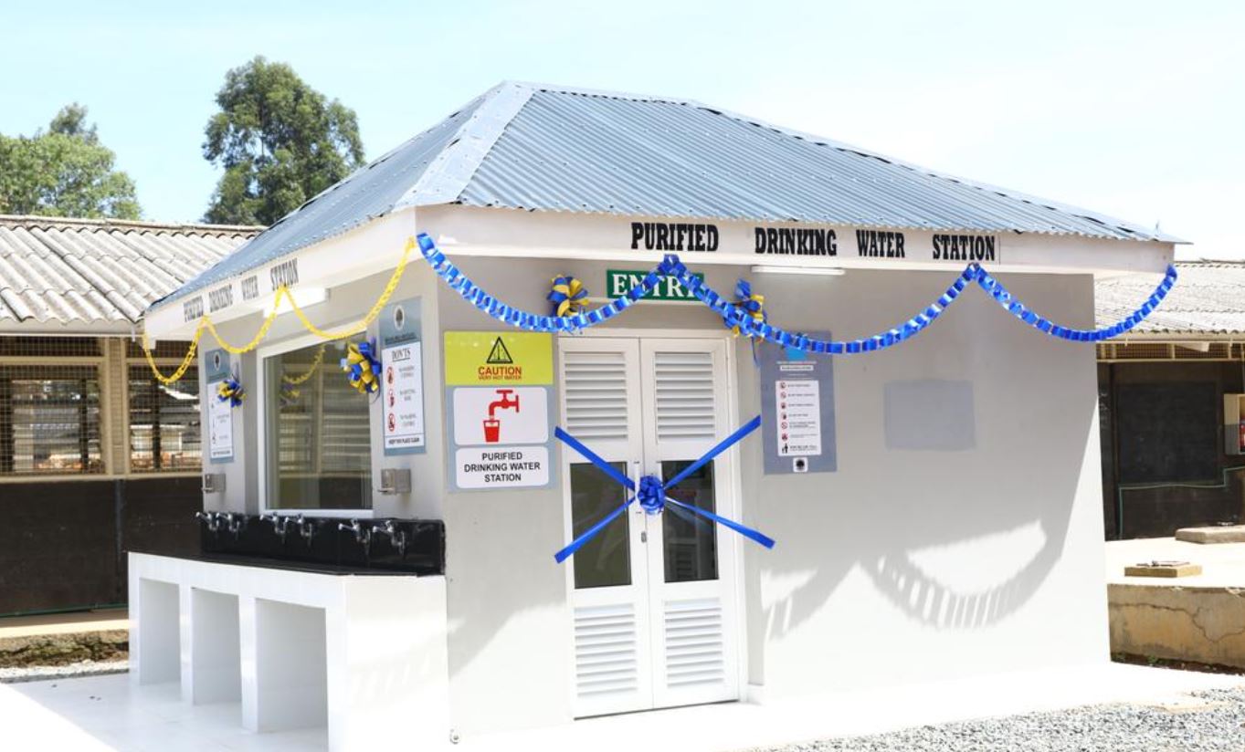 Purified Drinking water station in Mukumu Girls School