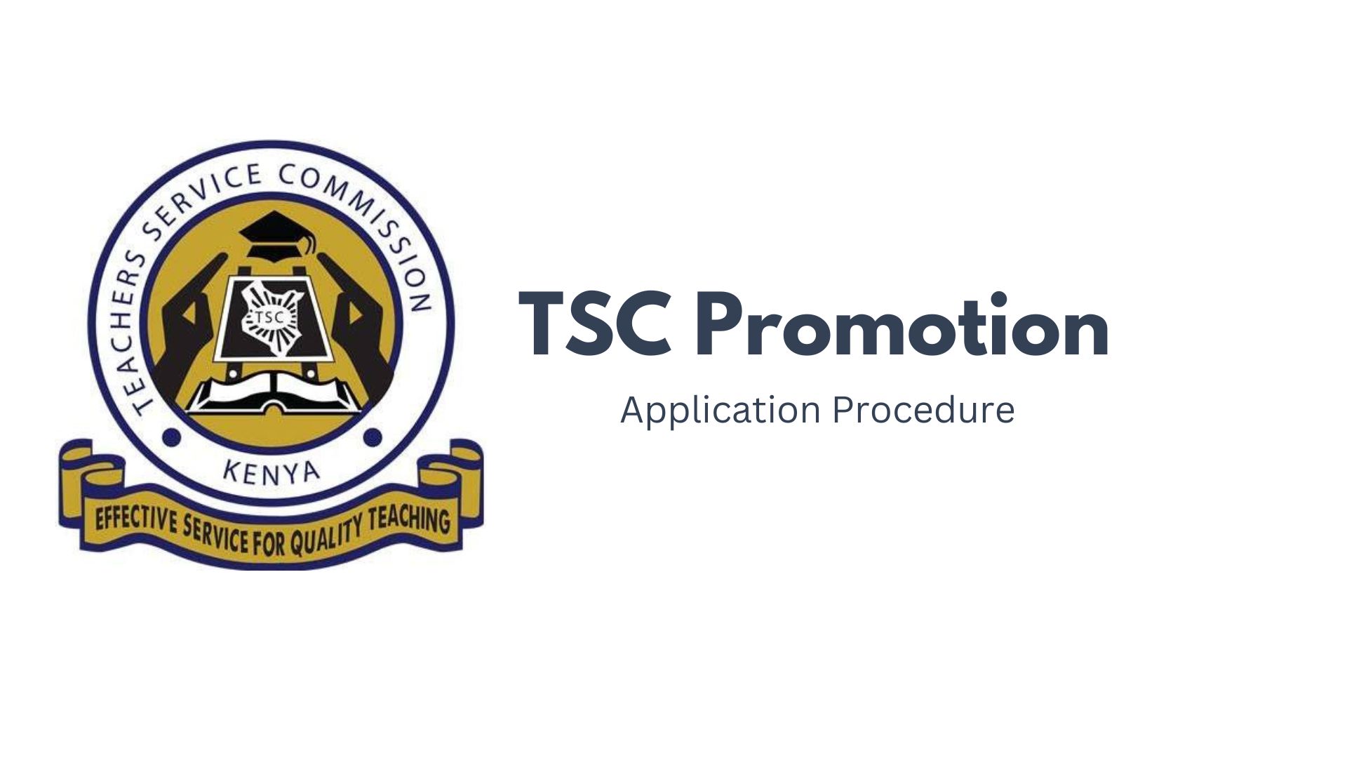 TSC promotion application process for various positions