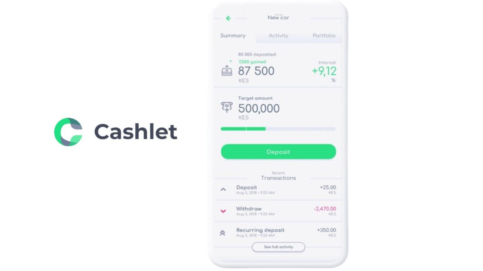 Using Cashlet App for saving and investing explained